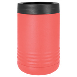 Coral with Silver Engraving Beverage Holder Tumbler - Laser Engraved Drinkware