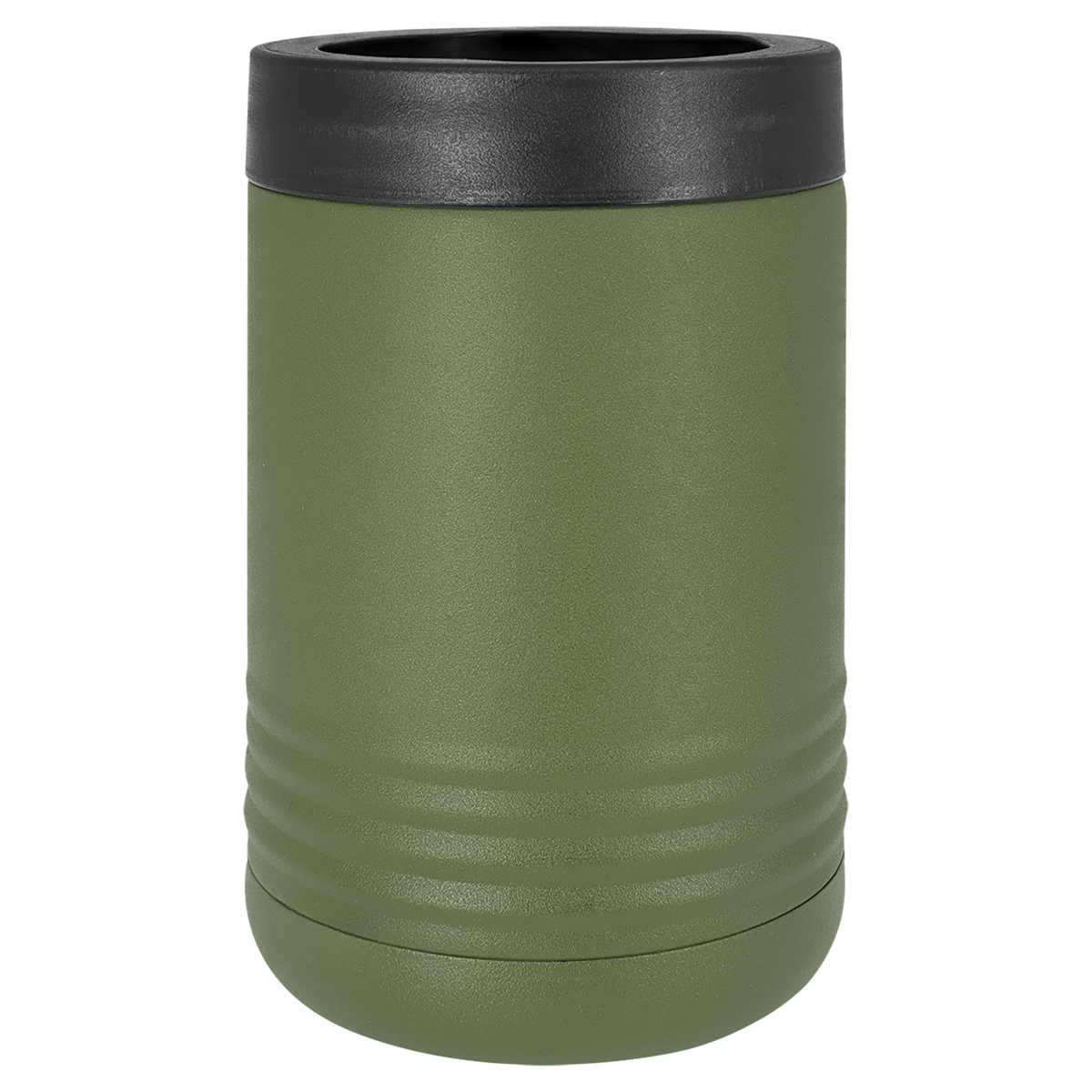 Olive Green with Silver Engraving Beverage Holder Tumbler - Laser Engraved Drinkware