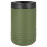 Olive Green with Silver Engraving Beverage Holder Tumbler - Laser Engraved Drinkware
