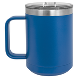 Royal Blue with Silver Engraving 15 Oz Coffee Mug - Laser Engraved Drinkware
