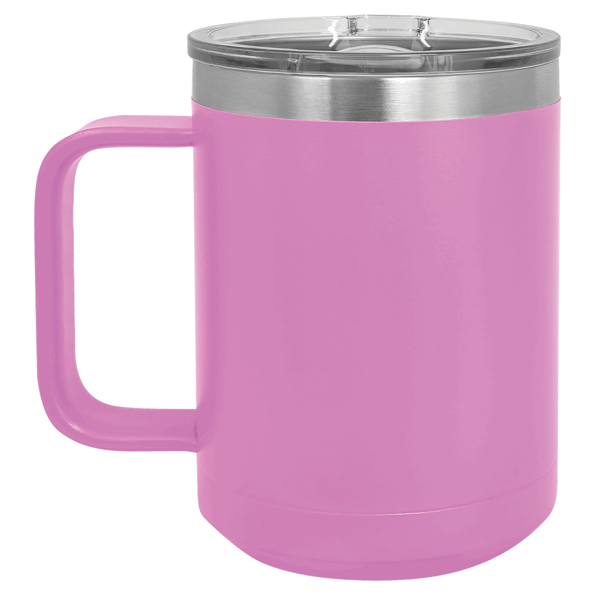 Light Purlple with Silver Engraving 15 Oz Coffee Mug - Laser Engraved Drinkware