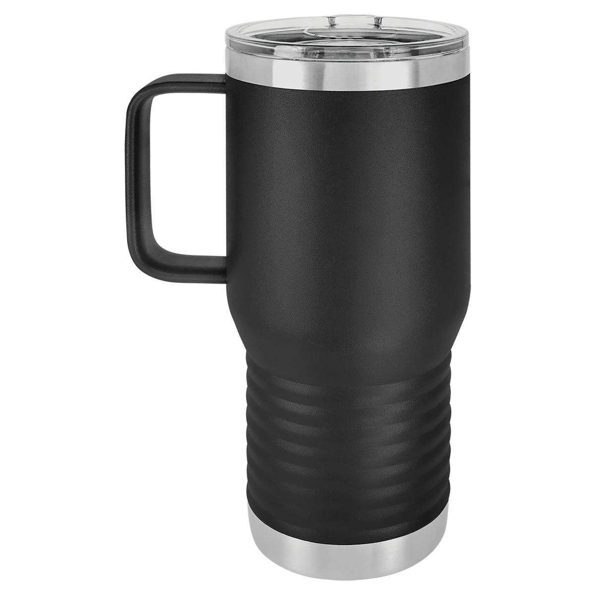 Black with Silver Engraving 20oz Coffee Mug - Laser Engraved Drinkware