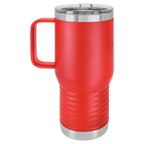 Red with Silver Engraving 20oz Coffee Mug - Laser Engraved Drinkware