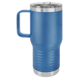 Royal Blue with Silver Engraving 20oz Coffee Mug - Laser Engraved Drinkware