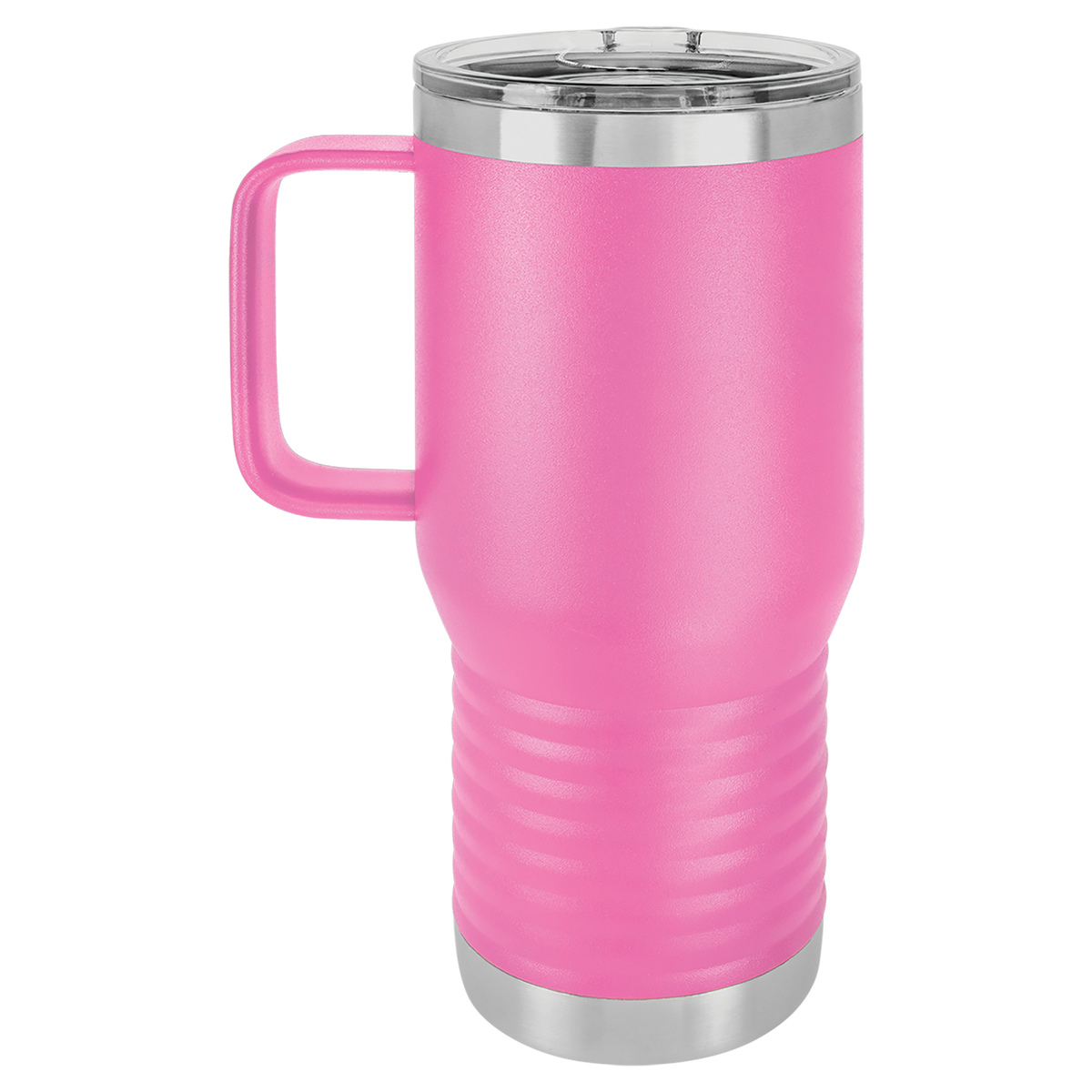 Pink with Silver Engraving 20oz Coffee Mug - Laser Engraved Drinkware