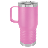 Light Purlple with Silver Engraving 20oz Coffee Mug - Laser Engraved Drinkware