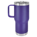 Purple with Silver Engraving 20oz Coffee Mug - Laser Engraved Drinkware