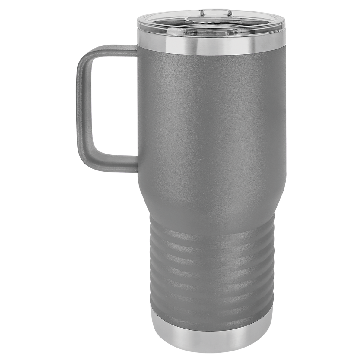 Dark Gray with Silver Engraving 20oz Coffee Mug - Laser Engraved Drinkware