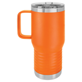 Orange with Silver Engraving 20oz Coffee Mug - Laser Engraved Drinkware