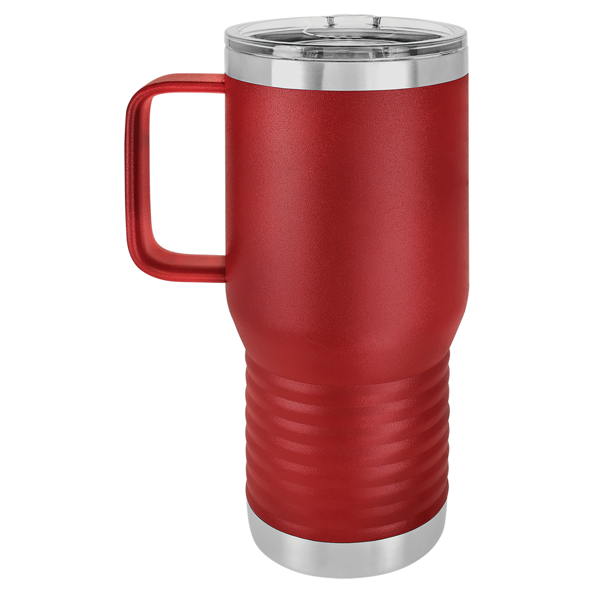 Maroon with Silver Engraving 20oz Coffee Mug - Laser Engraved Drinkware