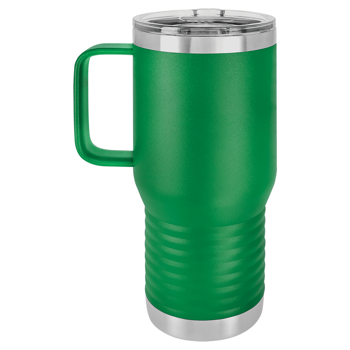 Green with Silver Engraving 20oz Coffee Mug - Laser Engraved Drinkware