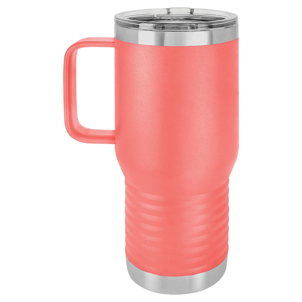 Coral with Silver Engraving 20oz Coffee Mug - Laser Engraved Drinkware