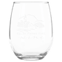 A Libbey 9 oz. Stemless Wine Glass