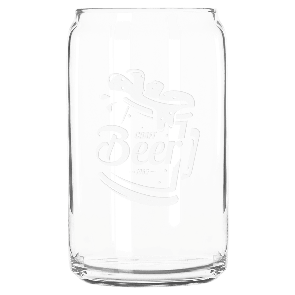 A Libbey 16 oz. Beer Can Glass