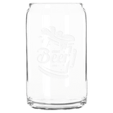 A Libbey 16 oz. Beer Can Glass