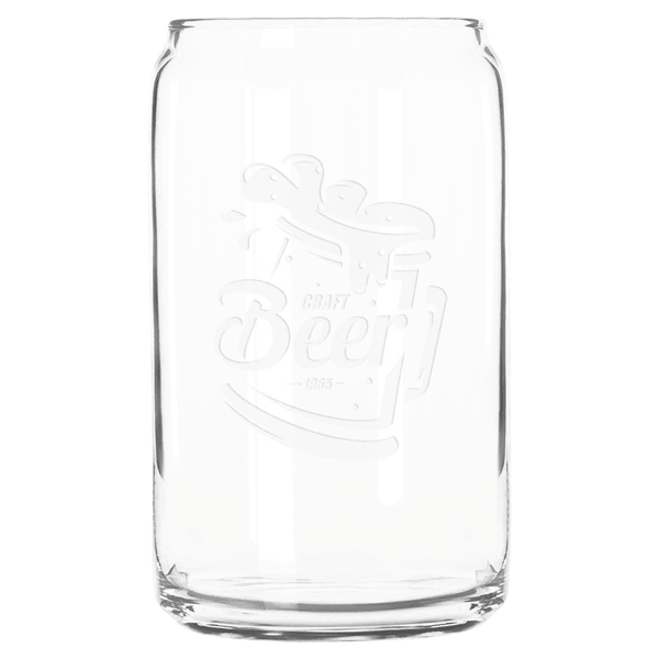 A Libbey 16 oz. Beer Can Glass