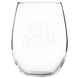 A Libbey 15 oz. Stemless Wine Glass