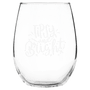 A Libbey 15 oz. Stemless Wine Glass