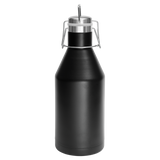 Matte Black with Silver Engraving 64 Oz Growler Tumbler - Laser Engraved Drinkware