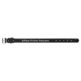 Black with Silver Engraving Medium Dog Collar - Laser Engraved Pet Accessory