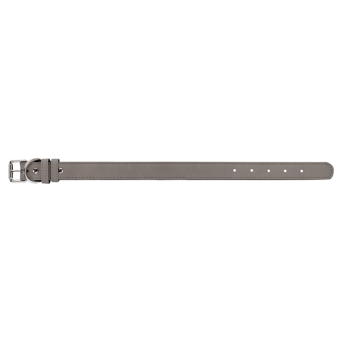 Gray with Black Engraving Medium Dog Collar - Laser Engraved Pet Accessory