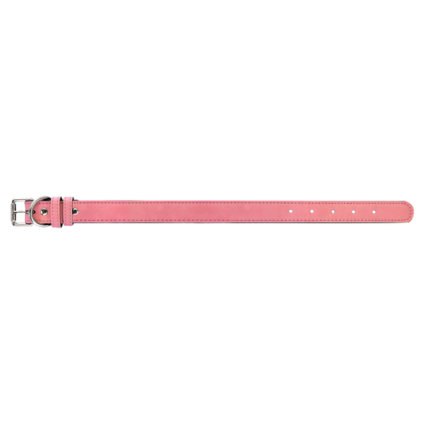 Pink with Black Engraving Medium Dog Collar - Laser Engraved Pet Accessory