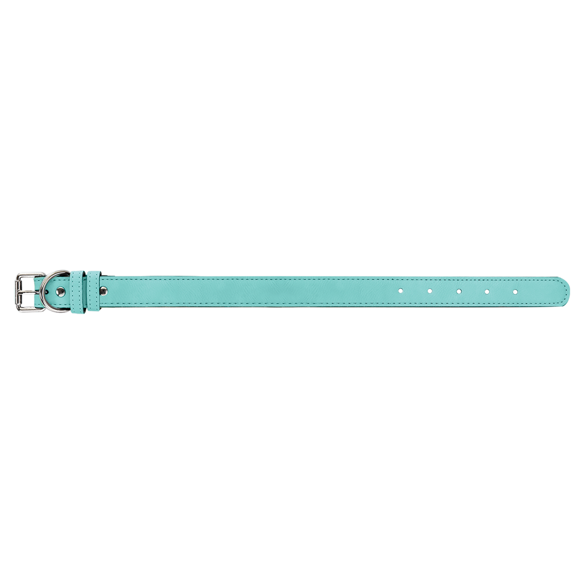 Teal with Black Engraving Medium Dog Collar - Laser Engraved Pet Accessory