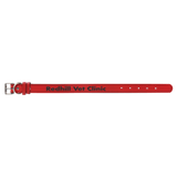 Red with Black Engraving Medium Dog Collar - Laser Engraved Pet Accessory