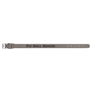 Gray with Black Engraving Large Dog Collar - Laser Engraved Pet Accessory
