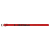 Red with Black Engraving Large Dog Collar - Laser Engraved Pet Accessory
