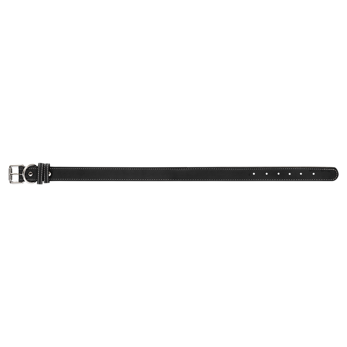 Black with Silver Engraving Extra Large Dog Collar - Laser Engraved Pet Accessory