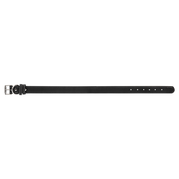 Black with Silver Engraving Extra Large Dog Collar - Laser Engraved Pet Accessory