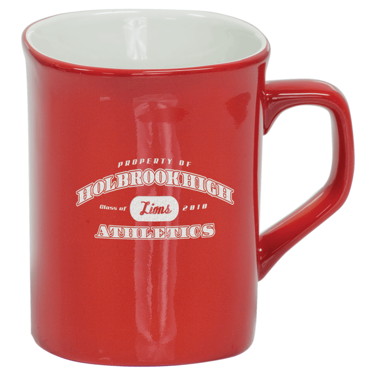 10 Oz Ceramic Rounded Corner Mug - Laser Engraved Ceramic