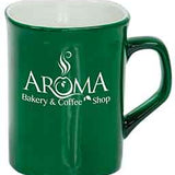 10 Oz Ceramic Rounded Corner Mug - Laser Engraved Ceramic