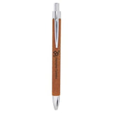 Brown with Silver Engraving Laser Engraved Pen - Laser Engraved Gift