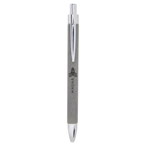 Gray with Silver Engraving Laser Engraved Pen - Laser Engraved Gift