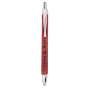 Rose with Black Engraving Laser Engraved Pen - Laser Engraved Gift