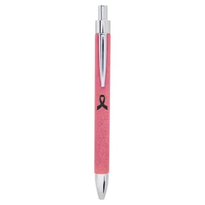 Pink with Silver Engraving Laser Engraved Pen - Laser Engraved Gift