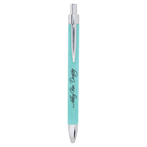 Teal with Black Engraving Laser Engraved Pen - Laser Engraved Gift