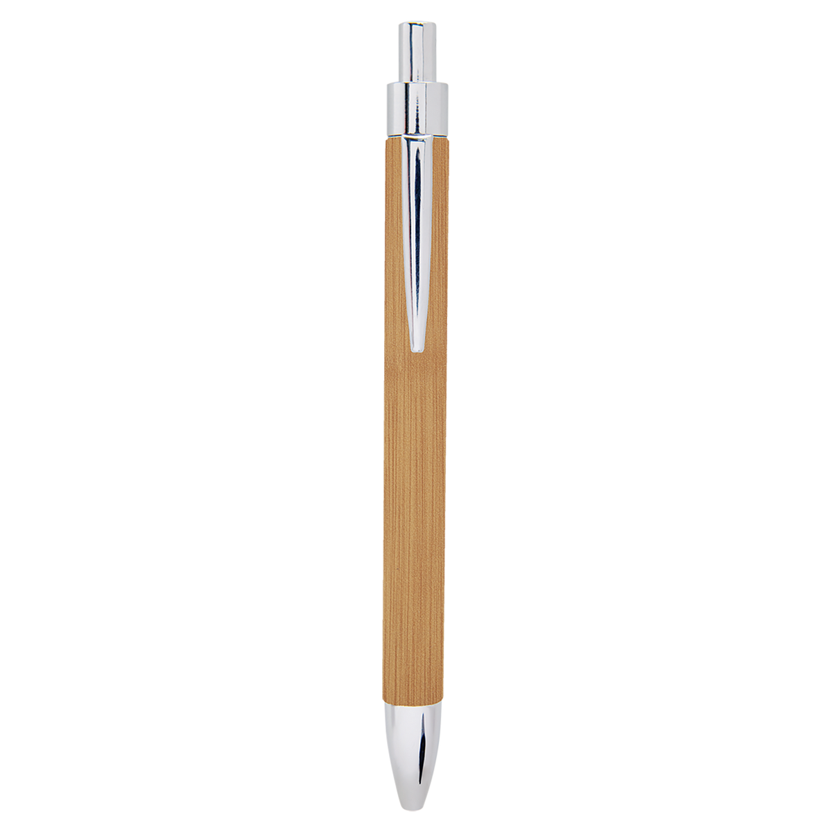 Bamboo with Black Engraving Laser Engraved Pen - Laser Engraved Gift