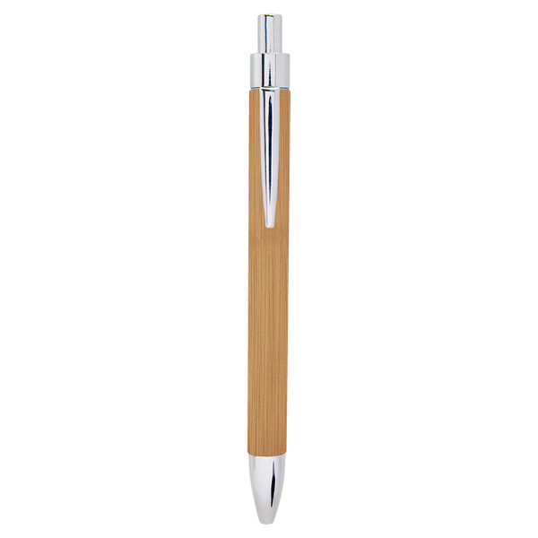 Bamboo with Black Engraving Laser Engraved Pen - Laser Engraved Gift