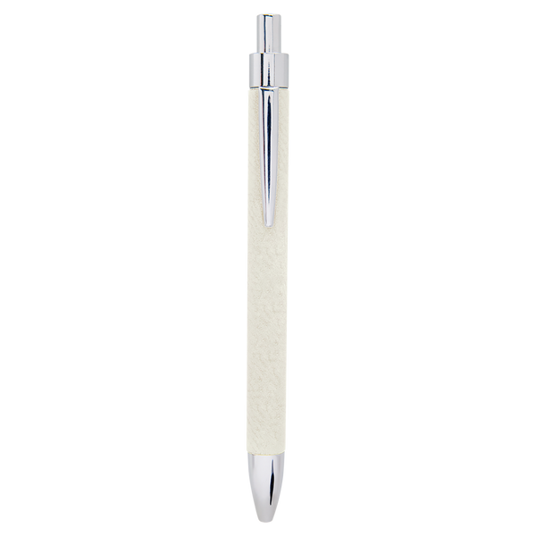 White with Black Engraving Laser Engraved Pen - Laser Engraved Gift