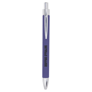 Purple with Black Engraving Laser Engraved Pen - Laser Engraved Gift