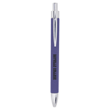 Purple with Black Engraving Laser Engraved Pen - Laser Engraved Gift