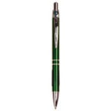 Silver Trim Engraved Pen - Click Action with Comfort Grip and Clip - Laser Engraved Gift