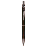 Silver Trim Engraved Pen - Click Action with Comfort Grip and Clip - Laser Engraved Gift