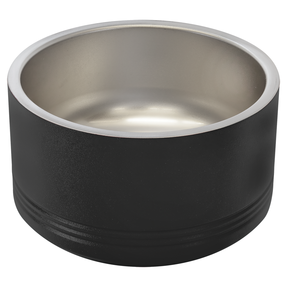 Black 18 oz Small Pet Bowl - Laser Engraved Pet Accessory