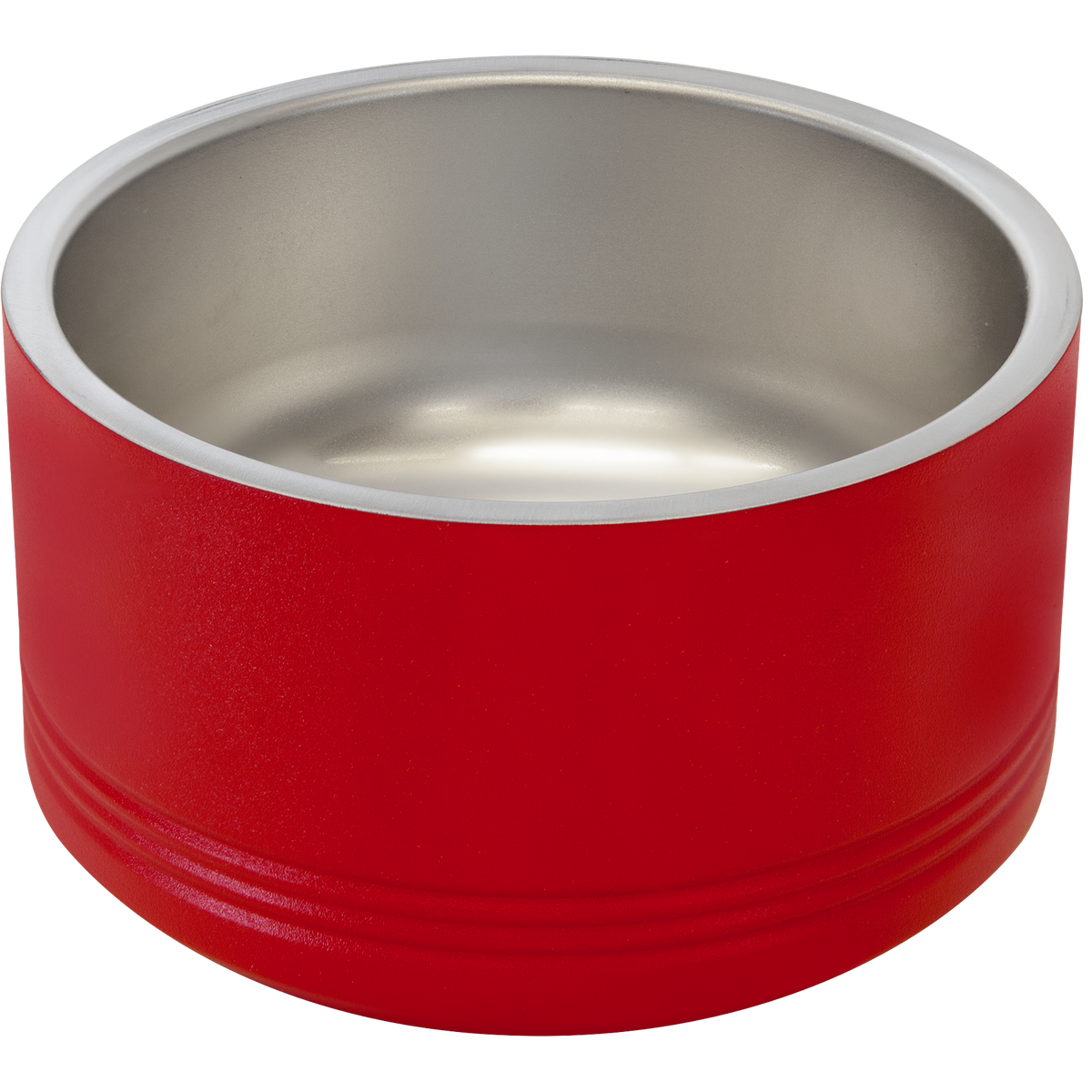 Red 18 oz Small Pet Bowl - Laser Engraved Pet Accessory