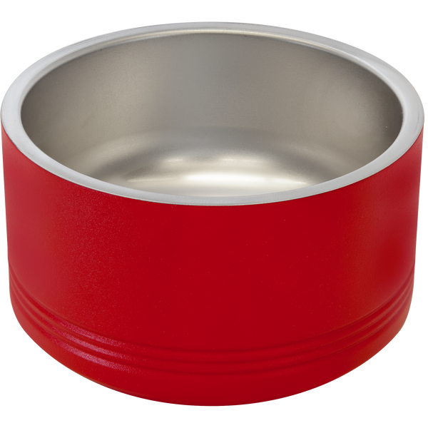 Red 18 oz Small Pet Bowl - Laser Engraved Pet Accessory