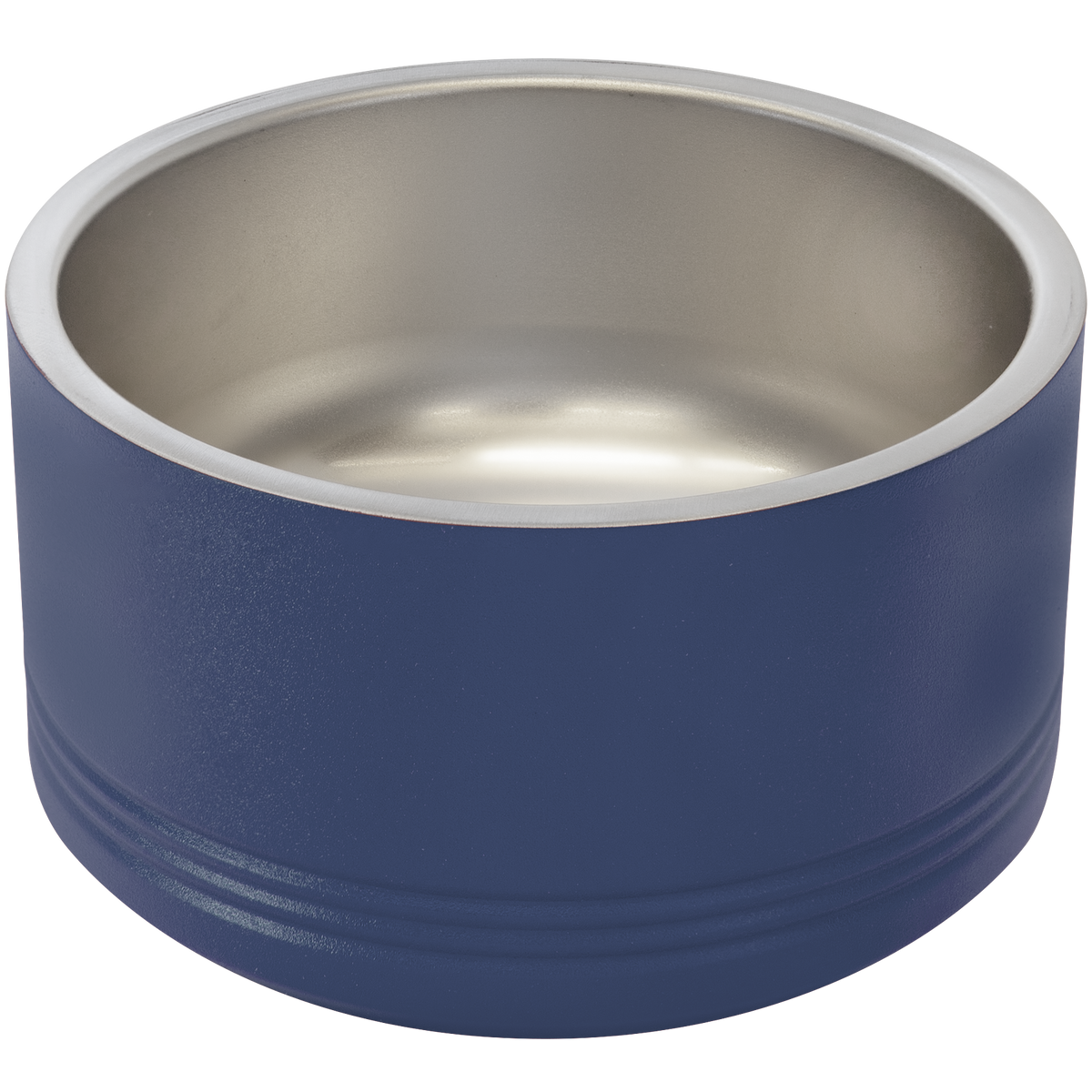 Navy Blue 18 oz Small Pet Bowl - Laser Engraved Pet Accessory
